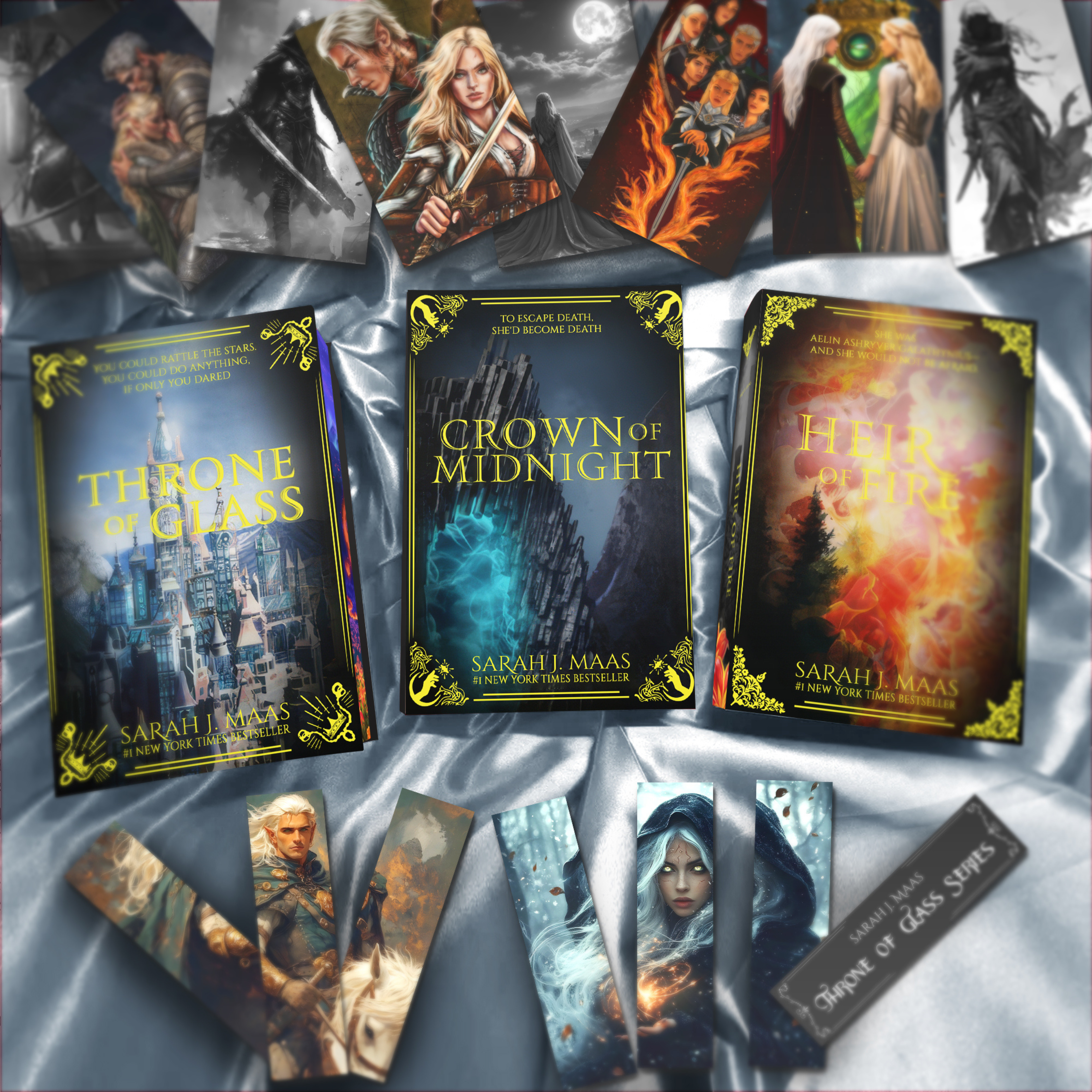 TOG LEGACY (Locations Dust Jackets) by Sarah J. Maas - Throne of Glass Special Edition Box Set