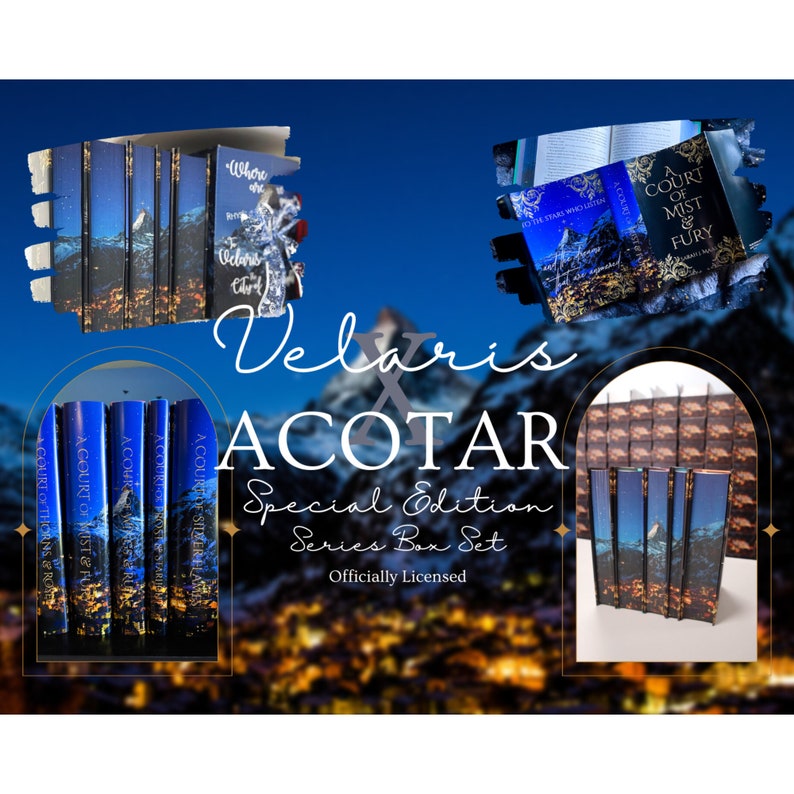 ACOTAR Velaris Special Edition Book Set | A Court of Thorns and Roses, ACOTAR Books, ACOTAR Merch | Officially Licensed by Sarah J. Maas