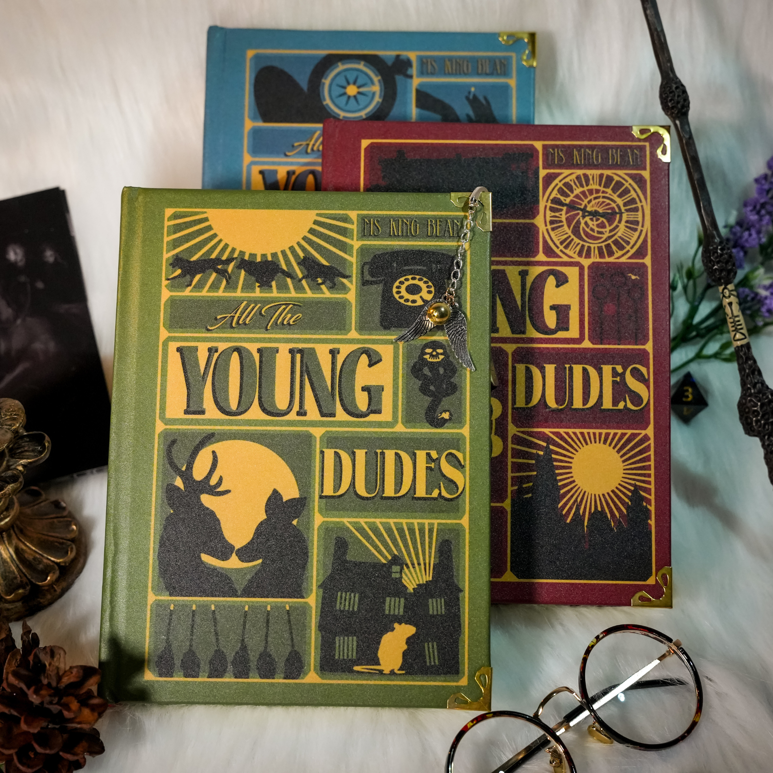 All The Young Dudes – Premium 3-Book Hardcover Collector’s Set | Vintage Design, Marauders Inspired, Gift for Fans