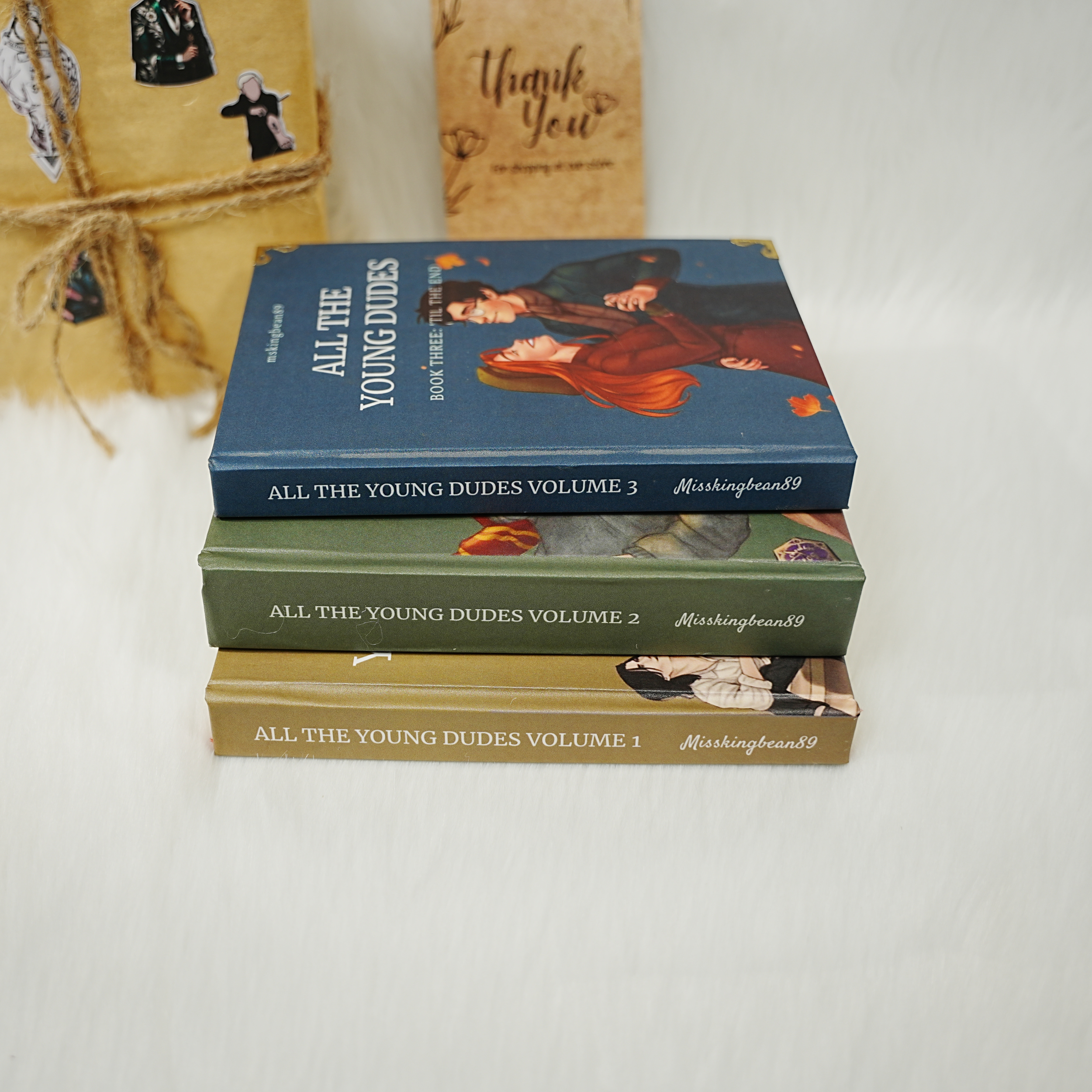 All The Young Dudes by MsKingBean89 – 3-Volume Deluxe Hardcover Set | A Beloved AO3 Fanfiction Collector’s Edition