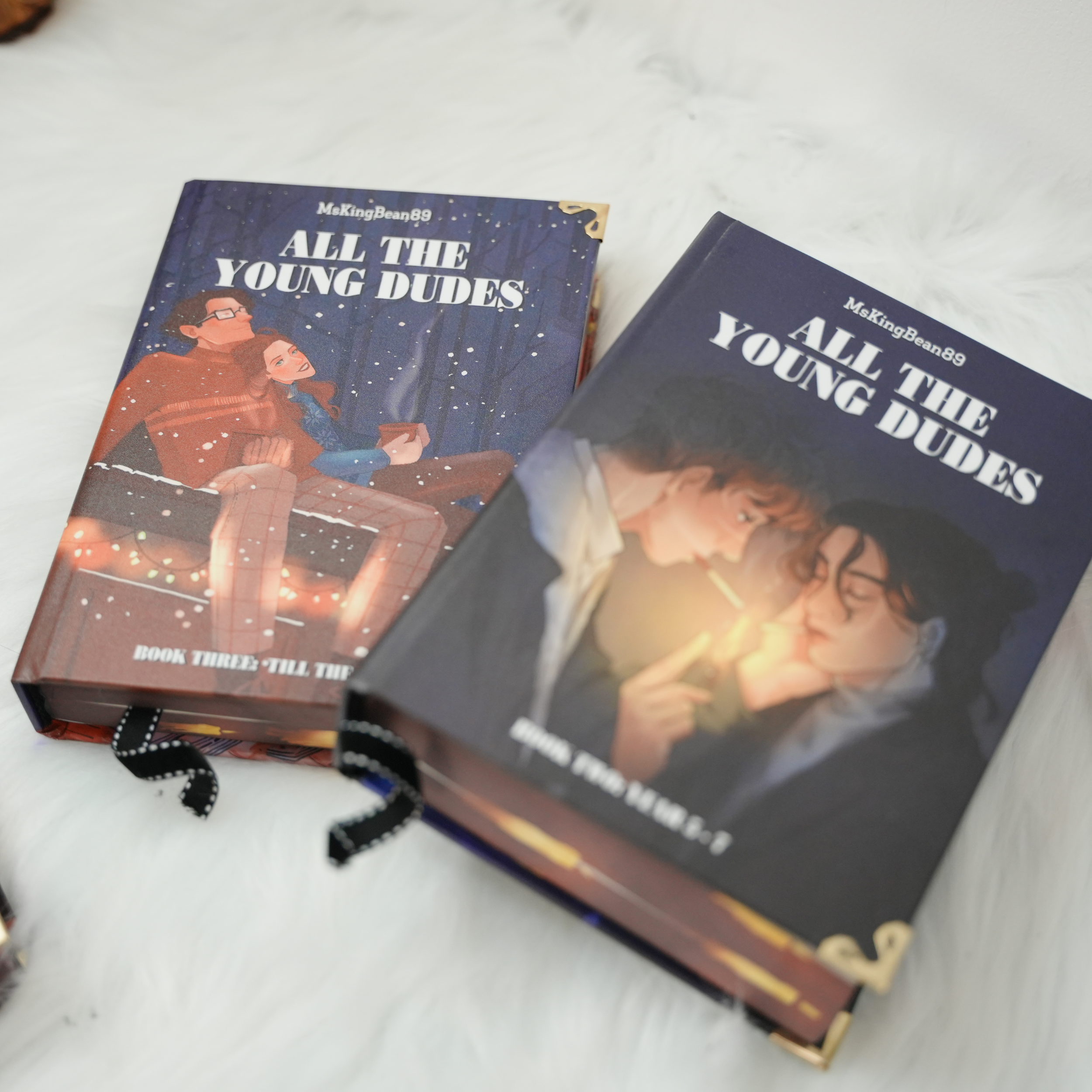All The Young Dudes Book Set – 3 Hardcover Volumes by MsKingBean89 | Edge Painted Collector’s Edition with Posters & Box