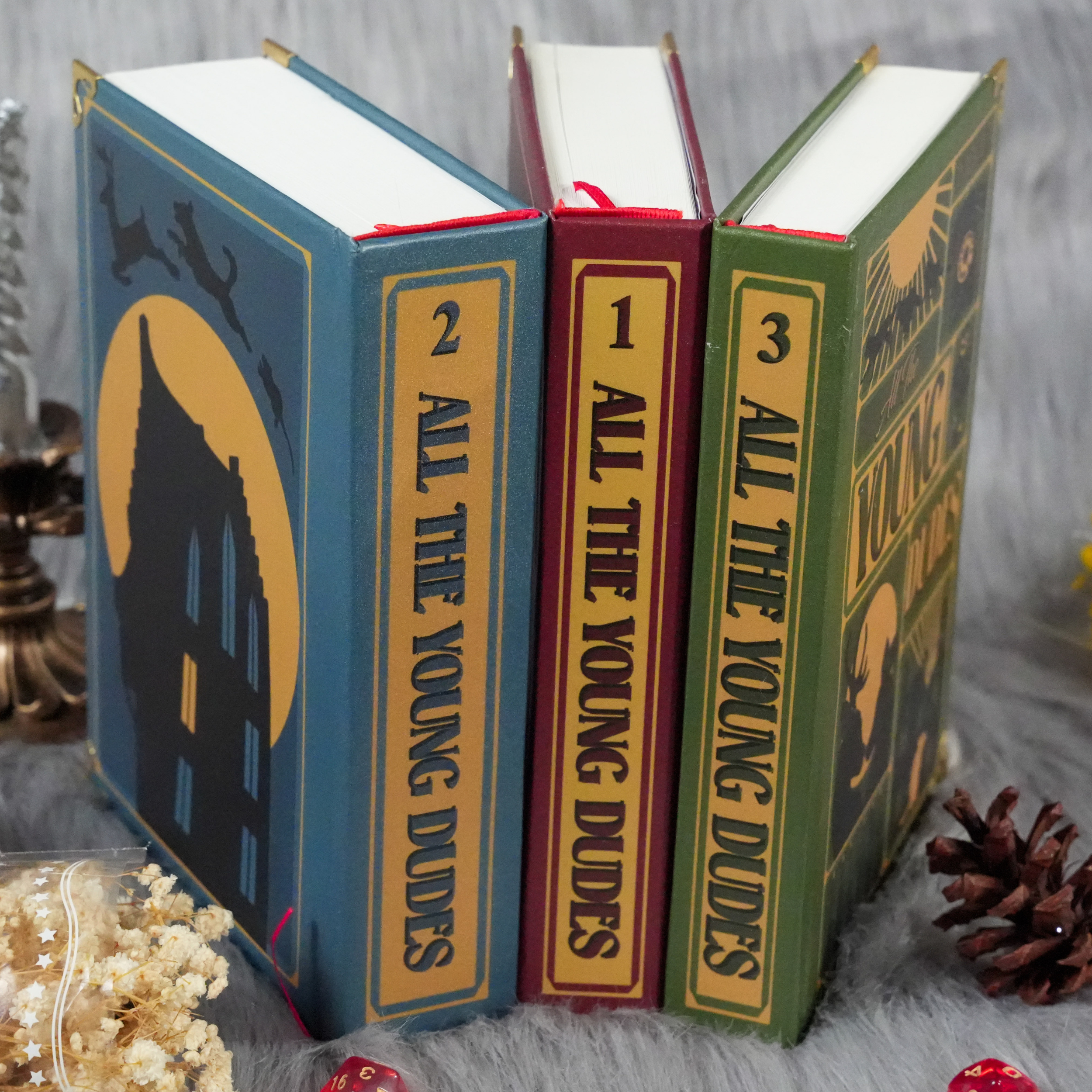 All The Young Dudes – Premium 3-Book Hardcover Collector’s Set | Vintage Design, Marauders Inspired, Gift for Fans