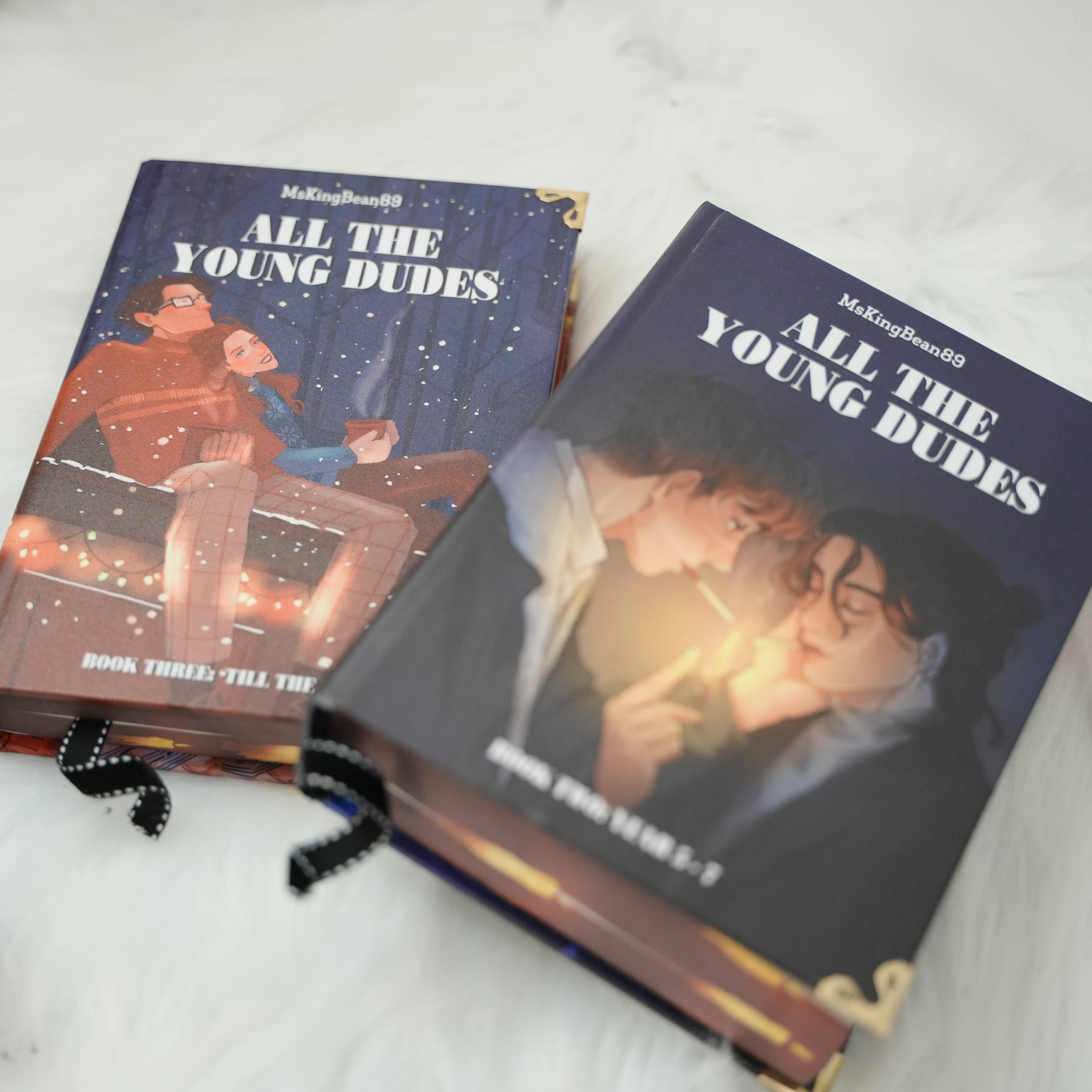 All The Young Dudes Book Set – 3 Hardcover Volumes by MsKingBean89 | Edge Painted Collector’s Edition with Posters & Box